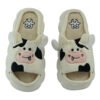 Pantuflas Descubiertas de Vaca con Plataforma Gruesa y Diseño Kawaii