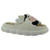 Pantuflas Descubiertas de Vaca con Plataforma Gruesa y Diseño Kawaii