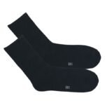 Calcetines Largos Negros, (Pack de 12 pares)