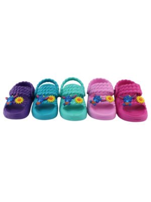 Sandalia Infantil tipo Croc Stitch Antideslizante Ligeras para Niña