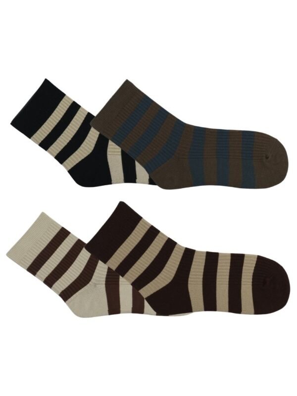 Calcetines Casuales de algodon, (Pack de 12 pares, 4 estilos)