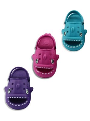 Sandalia tipo Crocs Infantil de tiburon
