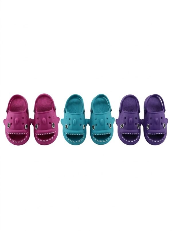 Sandalia tipo Crocs Infantil de tiburon