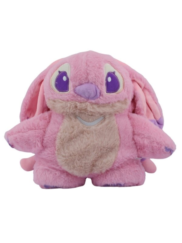 Peluche Térmico Alivia Cólicos y Dolores, Diseño Stitch  con antenas largas (Rosado)